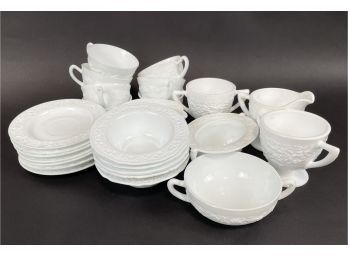 Collection Of Milk Glass