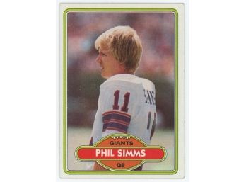 1980 Topps Phil Simms Rookie