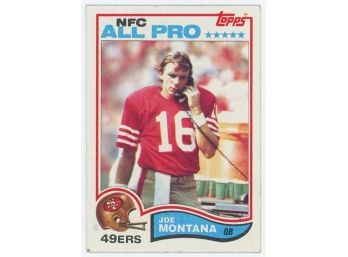 1982 Topps Joe Montana Second Year
