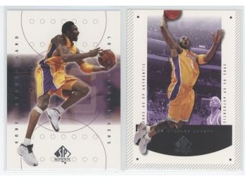 Lot Of (2) Sp Authentic Kobe Bryant Basketball Cards