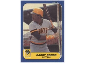 1986 Fleer Update Barry Bonds Rookie