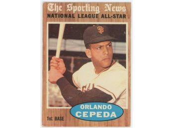 1962 Topps Orlando Cepeda All Star
