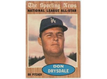 1962 Topps Don Drysdale All Star