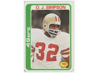 1978 Topps O.J. Simpson