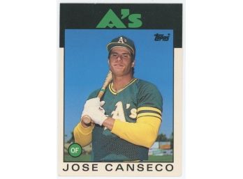 1986 Topps Traded Jose Canseco Rookie