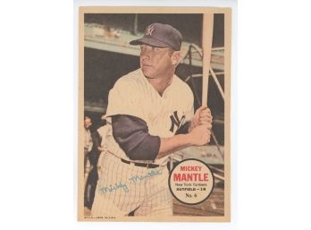 1967 Topps Posters Mickey Mantle