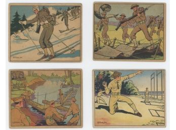 Lot Of (4) 1941 R157 Military Gum Cards