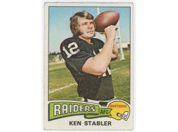 1975 Topps Ken Stabler Second Year