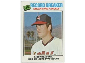 1977 Topps Nolan Ryan Record Breaker
