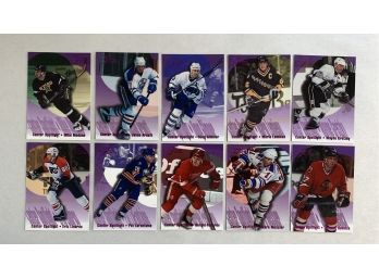 Complete (10/10) 1994 Flair Hockey Center Spotlight Set
