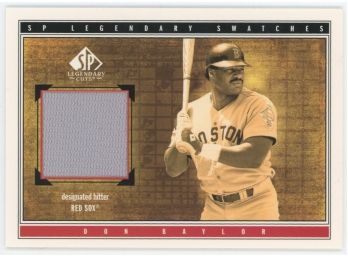 2002 SP Legendary Cuts Don Baylor Game Worn Relic