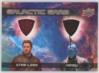 2017 Upper Deck Guardians Of The Galaxy Star-lord/ Yondu Film Used Relic