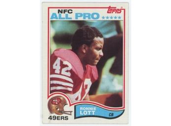 1982 Topps Ronnie Lott Rookie