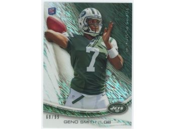 2013 Topps Platinum Shimmer Geno Smith Rookie #/99
