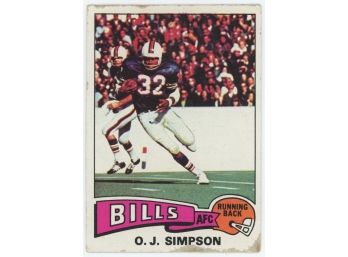 1975 Topps O.J. Simpson