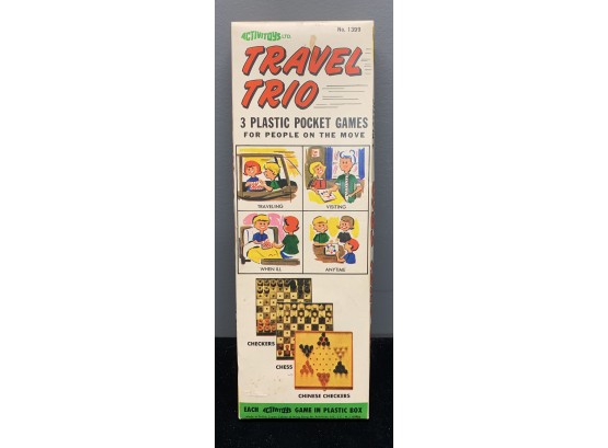 Vintage Travel Trio Game, Still Sealed!