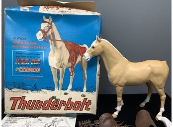 Original Marx Thunderbolt Horse In Original Box