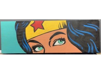 Painting Of Wonder Woman On Wood