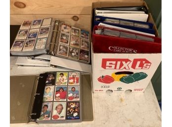 Large Lot Binders Filled With Misc. Sports Cards