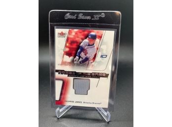 2002 Fleer Names Of The Game Chipper Jones Game Used Relic
