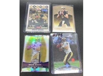 Drew Brees Serial Numbered Football Sports Card Lot