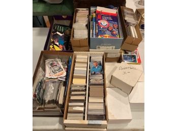 Table Lot Full Of Sports Cards