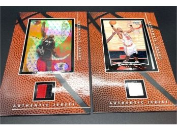 Lot Of (2) Alonzo Mourning Game Used Relic Cards