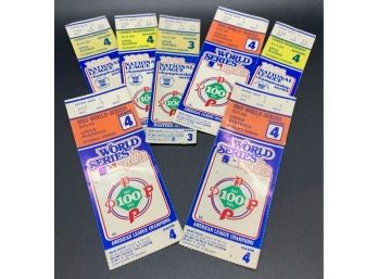 Lot Of 1983 World Series Baseball Tickets Orioles Vs. Phillies