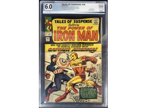 Tales Of Suspense #58 PGX 6.0 2nd Kraven, 1st Captain America Title, 1st Captain America VS. Iron Man
