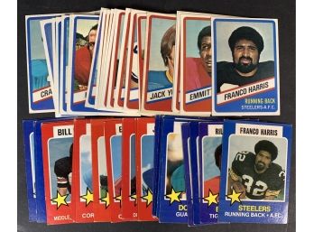 Lot Of 1970s Wonder Bread Football Cards With Franco Harris And Stars