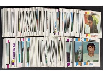 Lot Of Over 150 1973 Topps Football Cards!