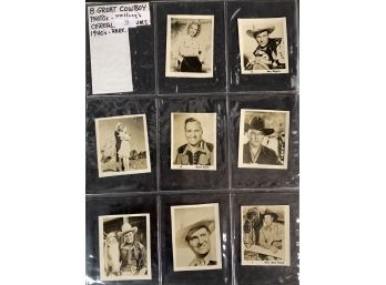 Lot Of (8) 1940s Kellogs Western Premiums W/ Roy Rogers, Gene Autry And More