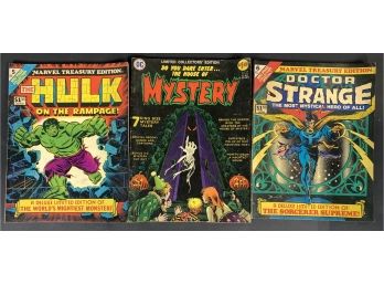 Lot Of (3) Marvel/ DC Oversize Treasury Comic Books
