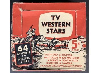 1959 NuCards TV Western Stars Original Display Box (Box Only!)