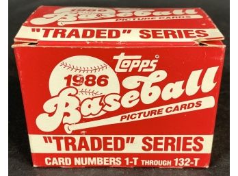 Complete Untouched 1986 Topps Traded Baseball Set (Bo Jackson, Barry Bonds, Jose Canseco Rookies)