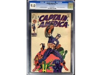 Captain America #111 CGC 9.0 Jim Steranko Cover/ 'Death' Of Steve Rogers Identity'