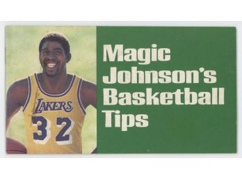 1981 7-Up Magic Johnson Basketball Tip Book