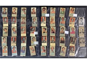 Lot Of (43) 1920s Movie Vending Cards