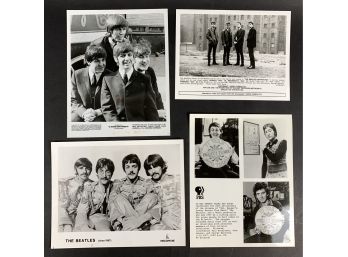 Lot Of (4) Beatles Press Photos