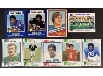 Lot Of (9) 1970s Football Stars
