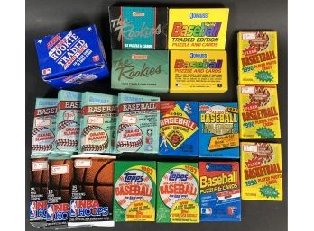 Lot Of Unopened Wax Packs And Traded Sets
