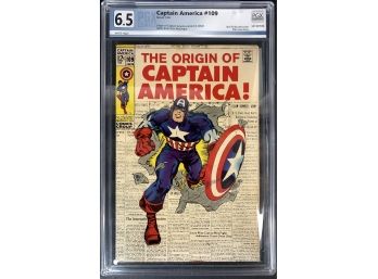 Captain America #109 PGX 6.5 Origin Story/ Classic Cover