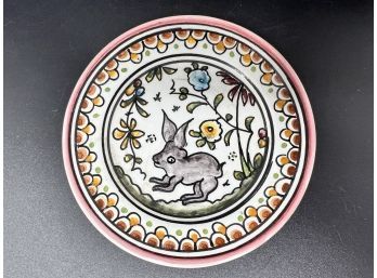 Hand Painted Portuguese Decorative Ceramic 4' Plate