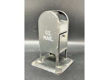 Vintage Tin USPS Dome Top Mailbox Figure
