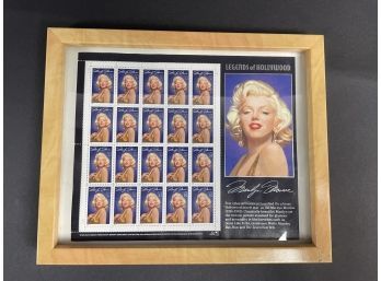 Marilyn Monroe Stamps In Frame - Collectors Item