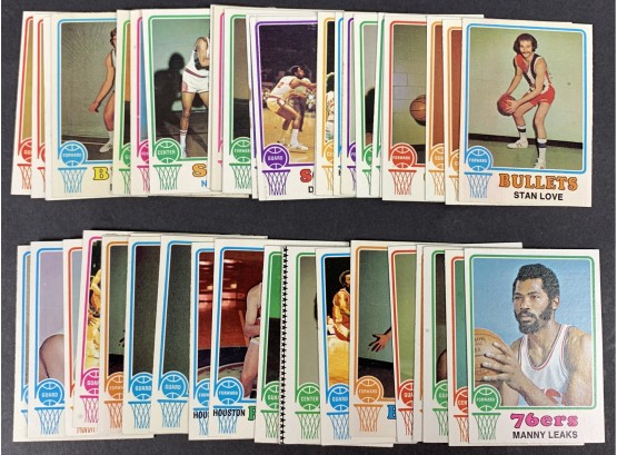 Lot Of (50) 1973 Topps Basketball Cards