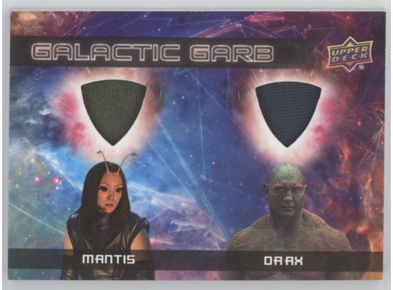 2017 Upper Deck Guardians Of The Galaxy Mantis/ Draw Film Used Relic