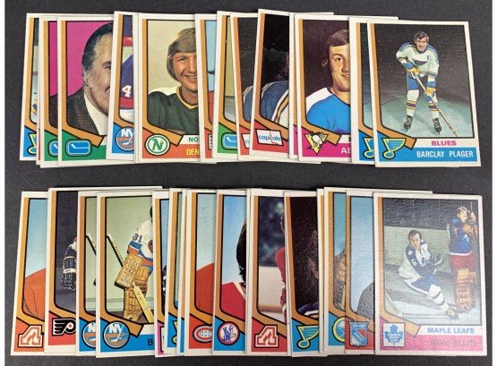 Lot Of (50) 1974 Topps Hockey Cards