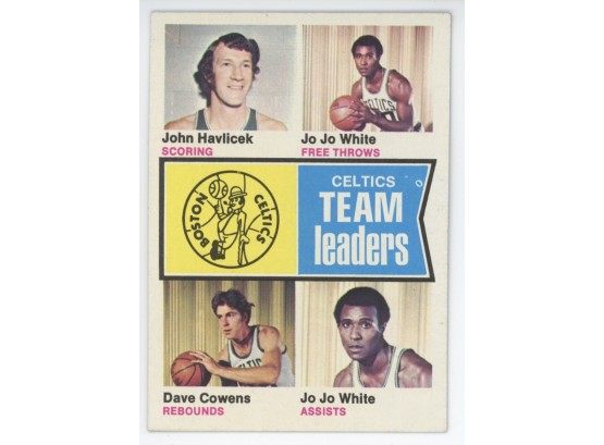 1974 Topps Celtics Team Leaders W/ John Havlicek