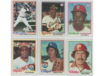1978 Topps Baseball Stars Lot